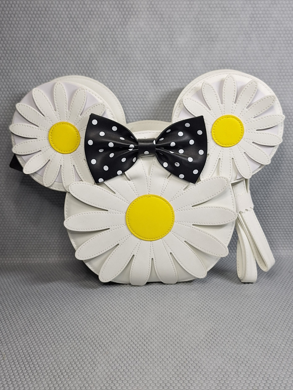 Loungefly Disney Minnie Mouse Daisy Crossbody Bag- Daisy Petals, Yellow Center